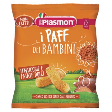 Plasmon dry snack paff lenticchie-patata dolce 15 g - 