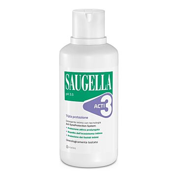 Saugella acti3 tripla protezione detergente intimo 500 ml - 