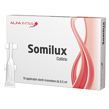 Somilux collirio 10 applicatori sterili monodose da 0,5 ml - 