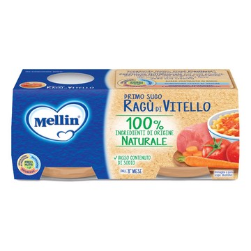 Mellin primosugo ragu' di vitello 2 vasetti da 80 g - 