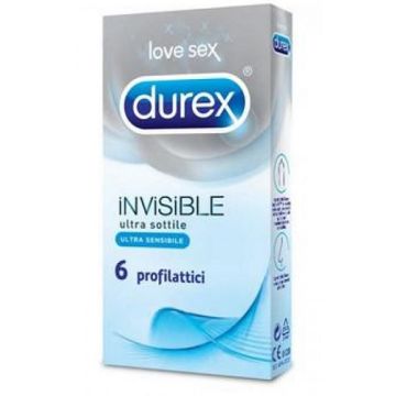 Durex invisible profilattico 6 pezzi - 