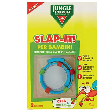 Jungle formula slap-it braccialetto anti-zanzare per bambini+ 2 ricariche - 