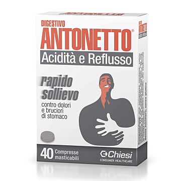 Digestivo antonetto acidita' e reflusso 40 compresse masticabili - 