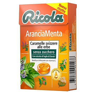 Ricola arancia menta s/zucc50g< - 