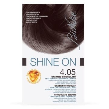 Bionike shine on trattamento colorante capelli castano cioccolato 4.05 - 
