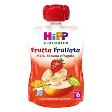 Hipp bio frutta frullata mela banana fragola 90 g - 