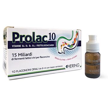 Prolac10 fermenti lattici 15 miliardi 10 flaconcini 8 ml - 