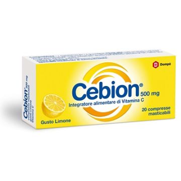 Cebion masticabile limone vitamina c 500 mg 20 compresse - 
