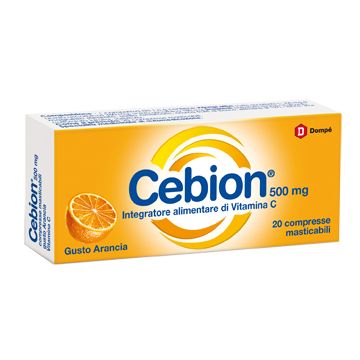Cebion masticabile arancia vitamina c 500 mg 20 compresse - 