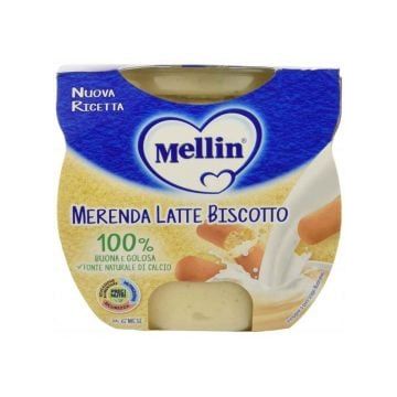 Mellin merenda latte biscotto 2 x 100 g - 