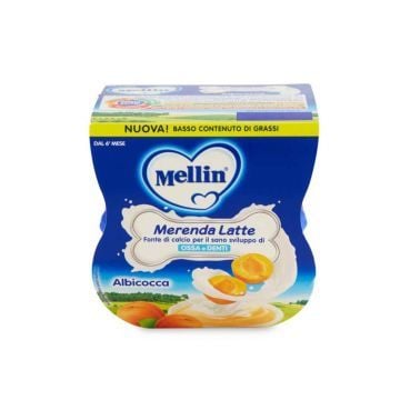 Mellin merenda latte albicocca 2 x 100 g - 