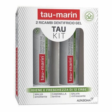 Tau marin dentifricio rinfrescante ricarica tau kit 2x20ml - 