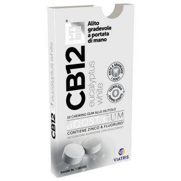 Cb12 boost eucalyptus white 10 chewing gum - 