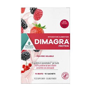 Dimagra protein red fruit 10 buste - 