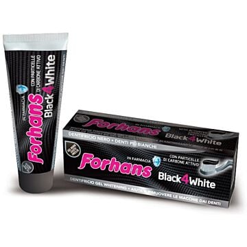 Dentifricio sbiancante forhans gel black4white 75ml - 