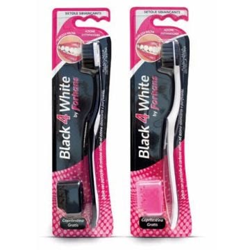 Forhans spazzolino black4white setole carbone - 