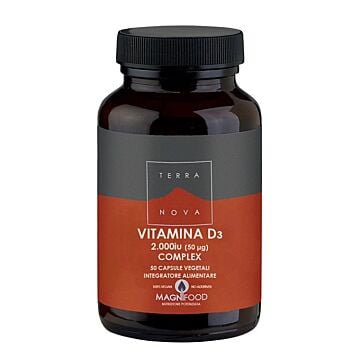 Terranova complesso di vitamina d3 2000 iu (50ug) 50 capsule - 
