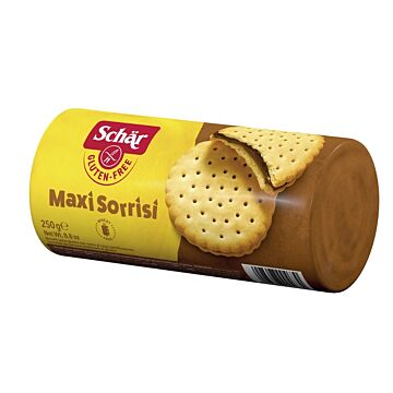 Schar maxi sorrisi biscotti con crema al cacao 250 g - 