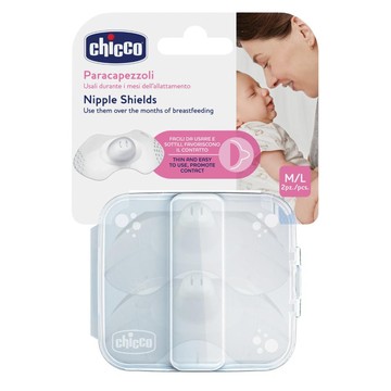 Chicco paracapezzoli silicone large - 
