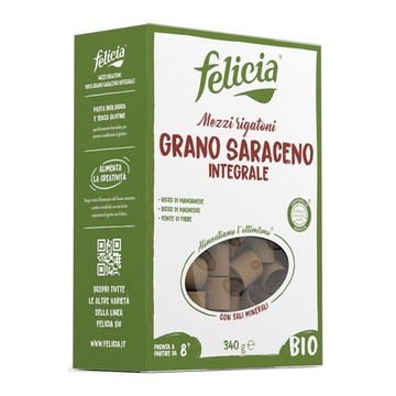 Felicia bio saraceno mezzi rigatoni 340 g - 