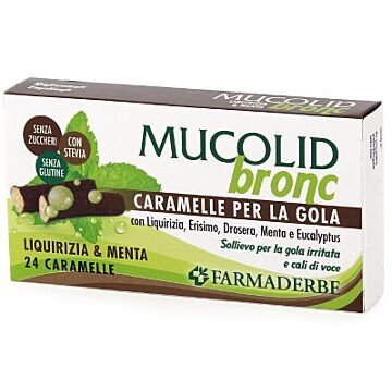 Mucolid bronc menta & liquirizia 24 caramelle - 