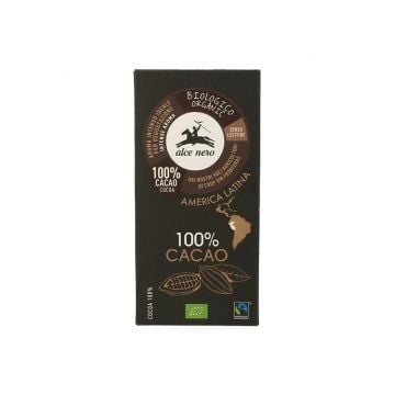 Tavoletta cioccolato extrafondente bio 100% cacao 50 g - 