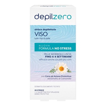 Depilzero strisce viso e bikini 20 pezzi - 