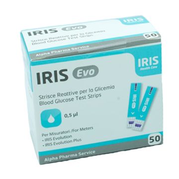 Strisce misurazione glicemia iris evo 50 pezzi - 