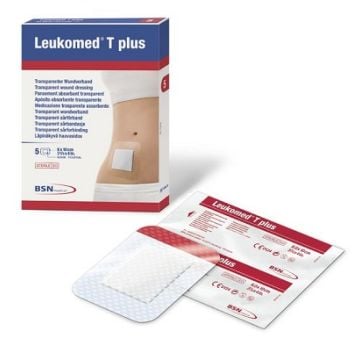 Medicazione post-operatoria leukomed t plus trasparente impermeabile 8 x 10 cm - 