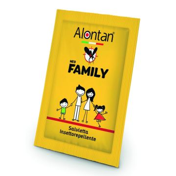 Alontan neo family salviette 12 pezzi icaridina 10% - 