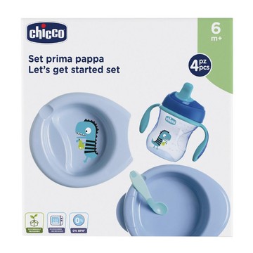 Chicco set pappa 6 mesi+ azzurro - 