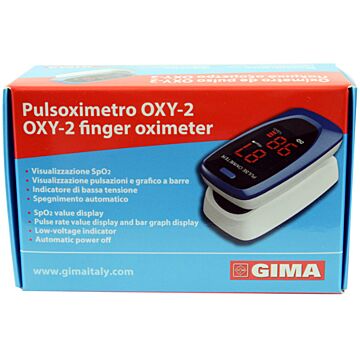 Pulsoximetro da dito oxy-2 schermo led 60x30,5x32,5mm 1 pezzo - 