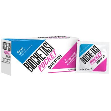 Biochetasi pocket digestivo 18 compresse masticabili nuova formulazione - 