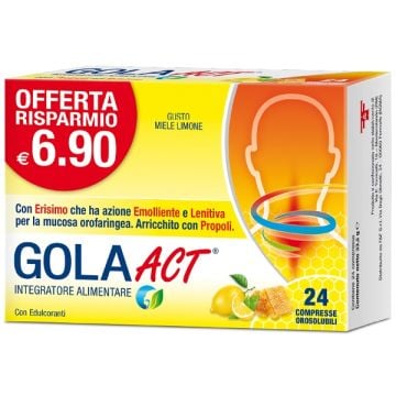 Gola act miele limone 24 compresse solubili 33,6 g - 