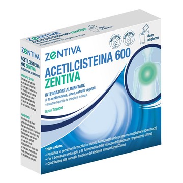 Acetilcisteina 600 zent 10bust - 