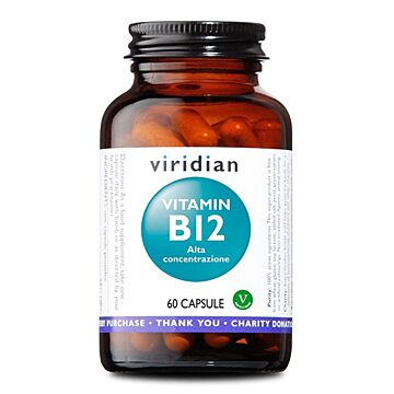 Viridian vitamin b12 high potency 60 capsule viridian vitamina b12 alta concentrazione - 