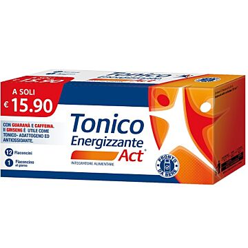 Tonico energizzante act 12 flaconcini x 10 ml - 