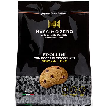 Massimo zero frollini gocce cioccolato 220 g - 