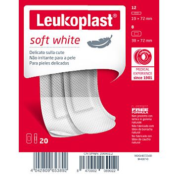 Leukoplast soft white 20pz ass - 