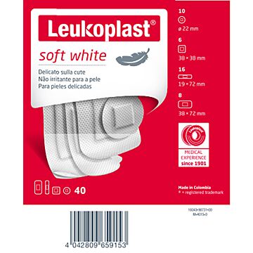 Leukoplast soft white 40pz ass - 