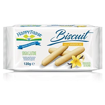 Happy farm biscuit vaniglia 120 g - 