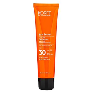 Korff sun secret fluid lotion protective anti age spf30 100 ml - 