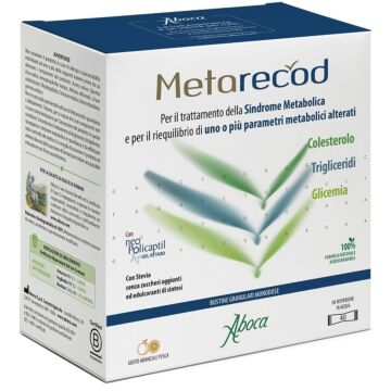 Metarecod 40 bustine granulari gusto arancia e pesca - 