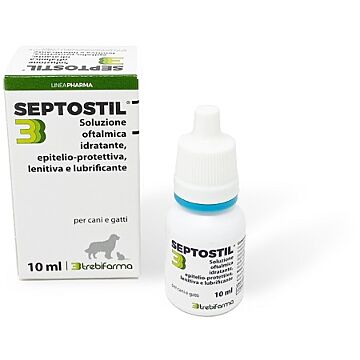 Septostil soluzione oftalmica idratante epitelio protettiva lenitiva lubrificante per cani e gatti 10 ml - 