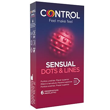 Control sensual dots&lines 6pz - 