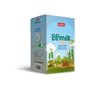 Bbmilk 0-12 bio polvere 2 buste da 400 g - 