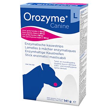 Orozyme canine strisce enzimatiche masticabili per cani di taglia grande - 