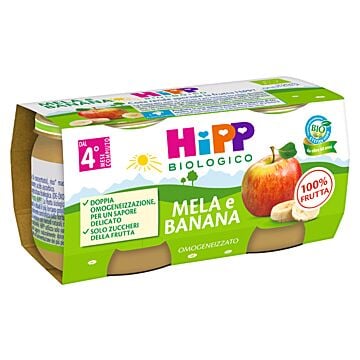 Hipp bio omog mela/banana2x80g - 