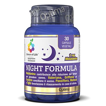 Colours of life night formula 30 capsule vegetali 550 mg - 