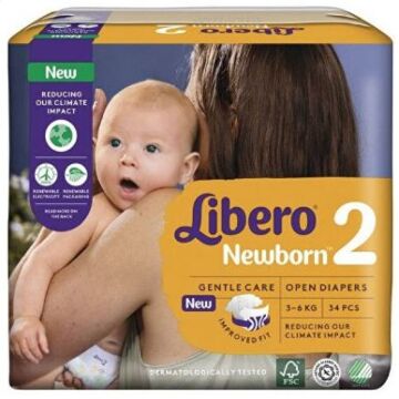 Libero newborn pannolino per bambino taglia 2 3-6 34 pezzi - 